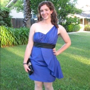 Marciano 💯% Silk One Strap Purple Cocktail Dress